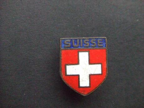 Zwitserland,Suisse landwapen blauwe bovenkant